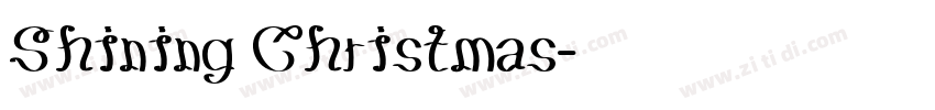 Shining Christmas字体转换